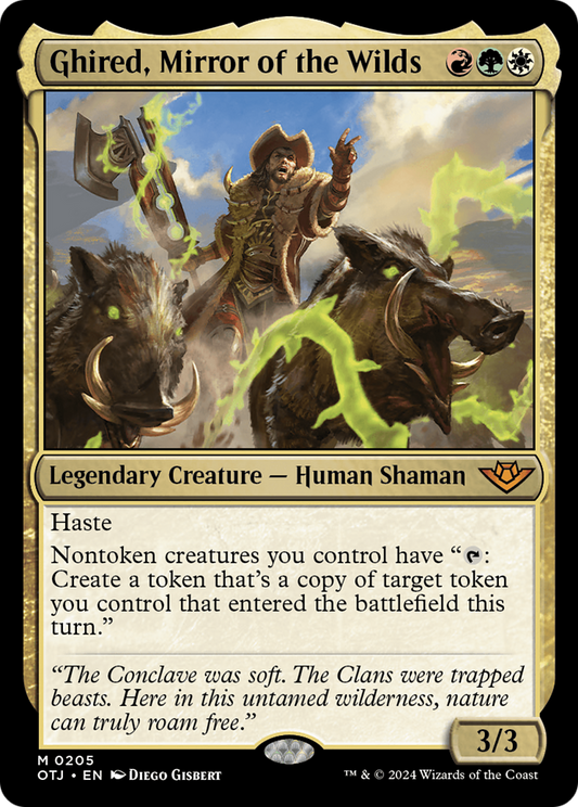 Ghired, Mirror of the Wilds (OTJ-205) - Outlaws of Thunder Junction Foil