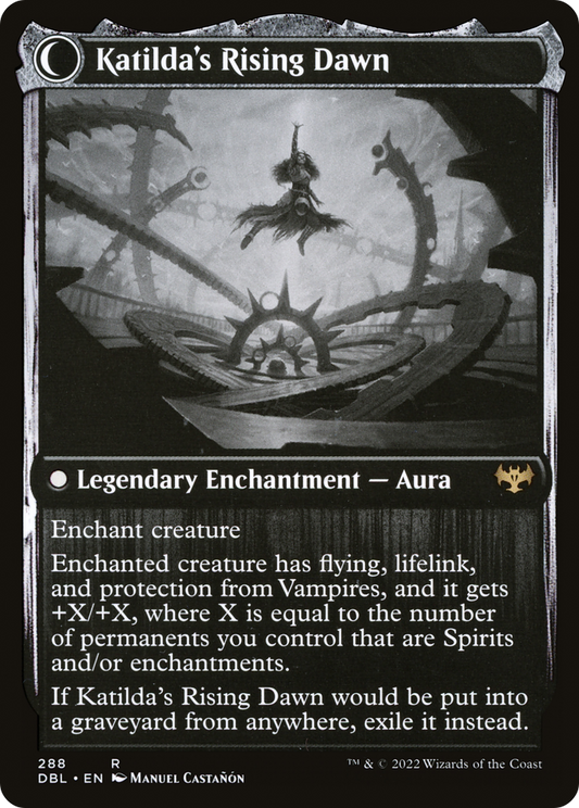 Katilda, Dawnhart Martyr // Katilda's Rising Dawn (DBL-288) - Innistrad: Double Feature: (Double Faced Transform)