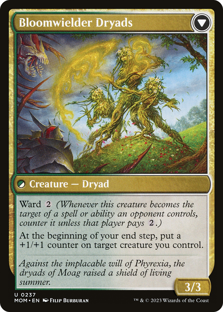 Invasion of Moag // Bloomwielder Dryads (MOM-237) - March of the Machine Foil