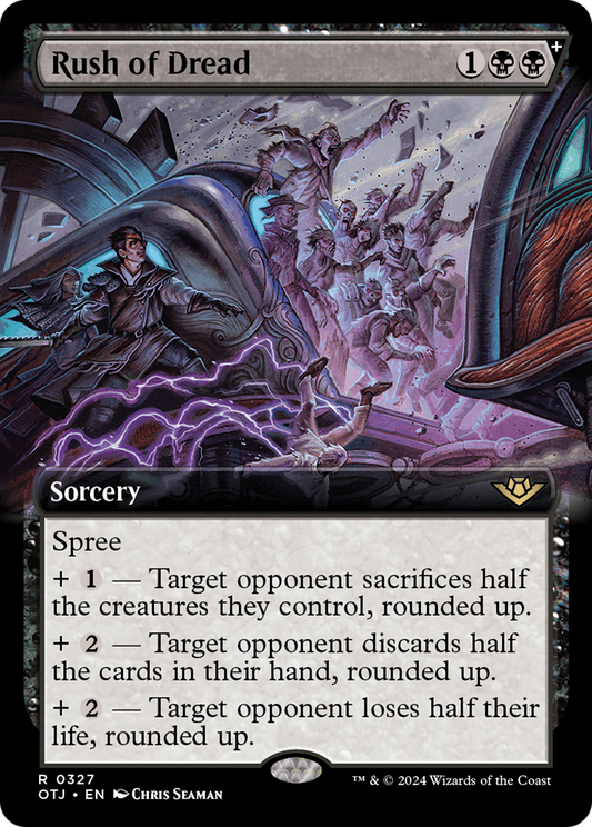 Rush of Dread (OTJ-327) - Outlaws of Thunder Junction: (Extended Art, spree) Foil