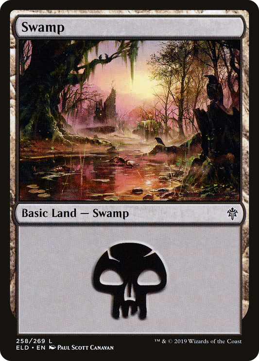 Swamp (ELD-258) - Throne of Eldraine Foil
