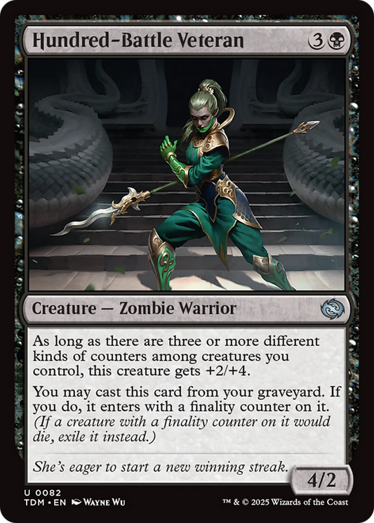 Hundred-Battle Veteran (TDM-082) - Tarkir: Dragonstorm
