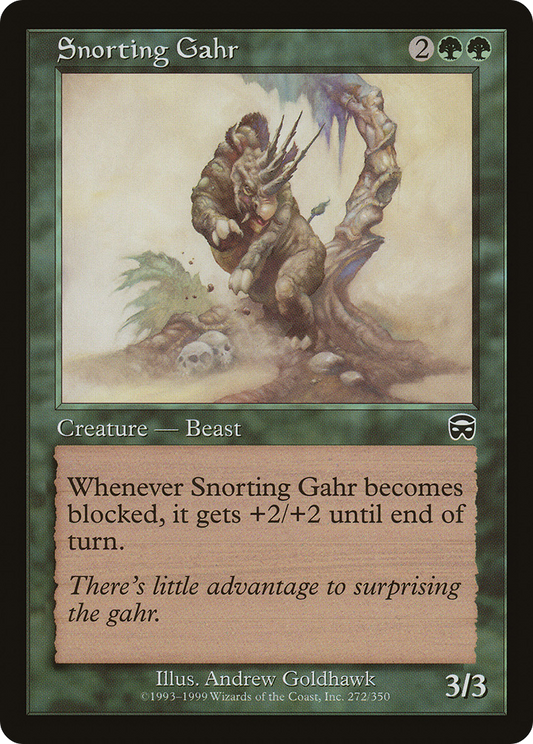 Snorting Gahr (MMQ-272) - Mercadian Masques Foil