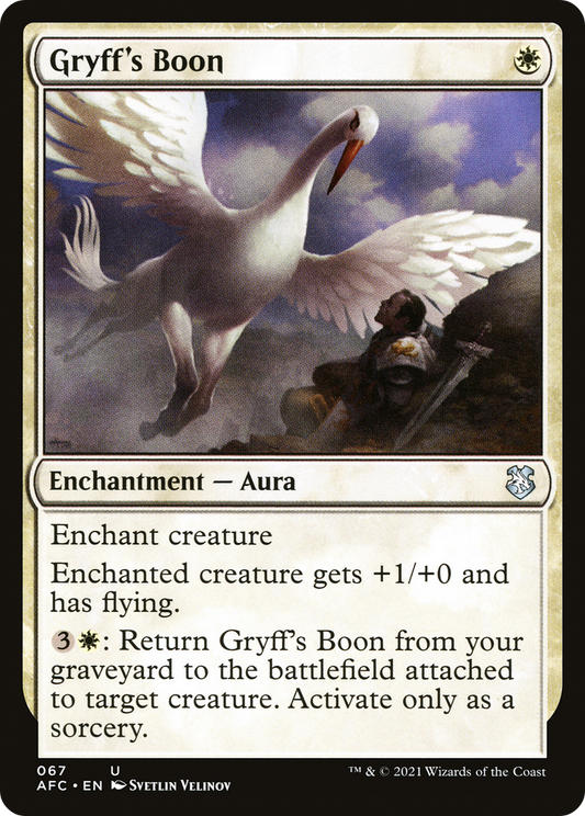Gryff's Boon [Dungeons & Dragons: Adventures in the Forgotten Realms Commander]