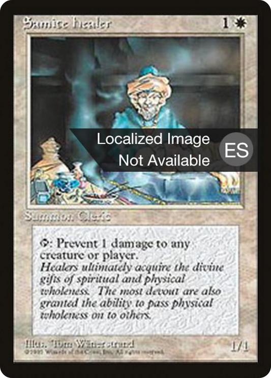 Samite Healer [Fourth Edition Foreign Black Border]