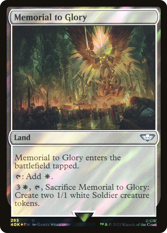 Memorial to Glory (Surge Foil) [Universes Beyond: Warhammer 40,000]