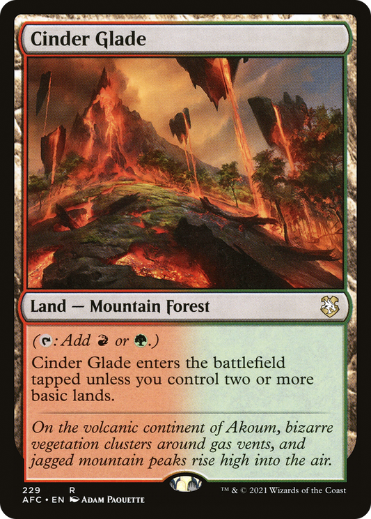 Cinder Glade [Dungeons & Dragons: Adventures in the Forgotten Realms Commander]