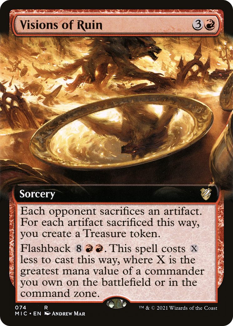 Visions of Ruin (Extended) [Innistrad: Midnight Hunt Commander]
