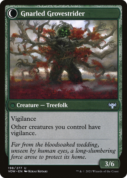 Dormant Grove // Gnarled Grovestrider (VOW-198) - Innistrad: Crimson Vow: (Double Faced Transform)