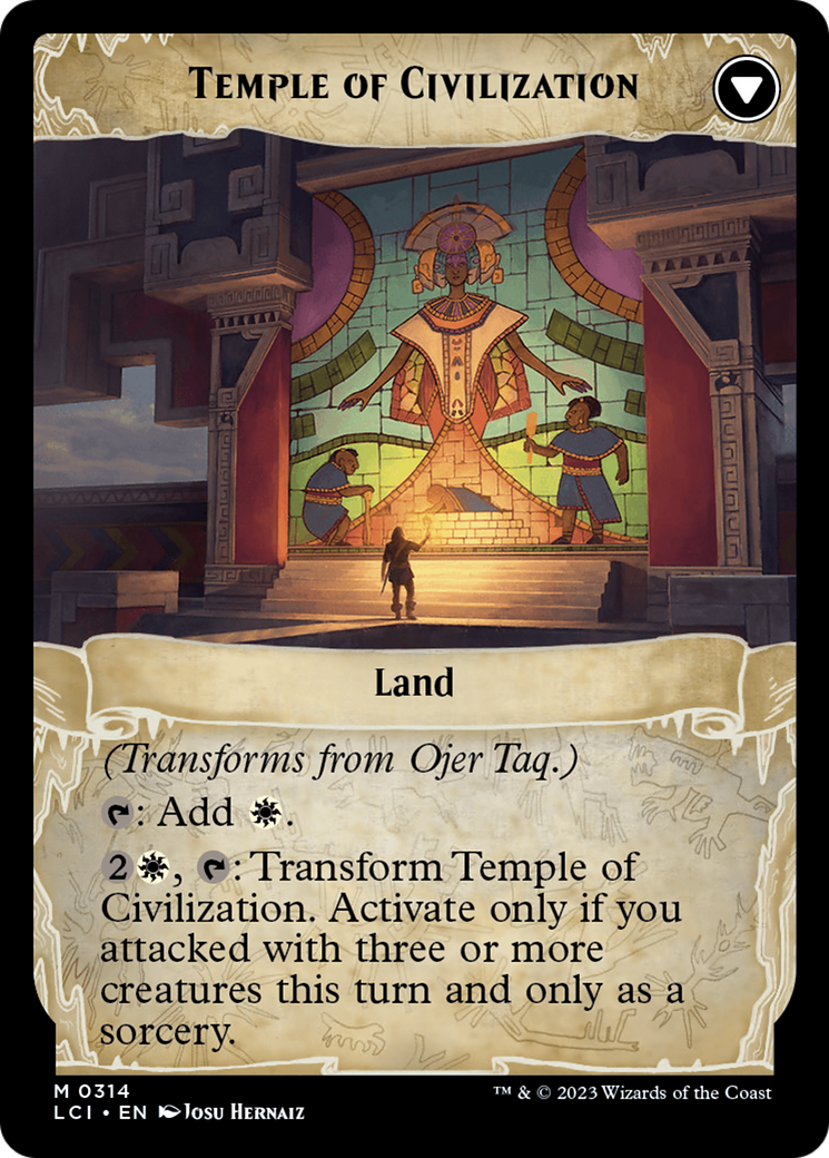 Ojer Taq, Deepest Foundation // Temple of Civilization (LCI-314) - The Lost Caverns of Ixalan: (Showcase)