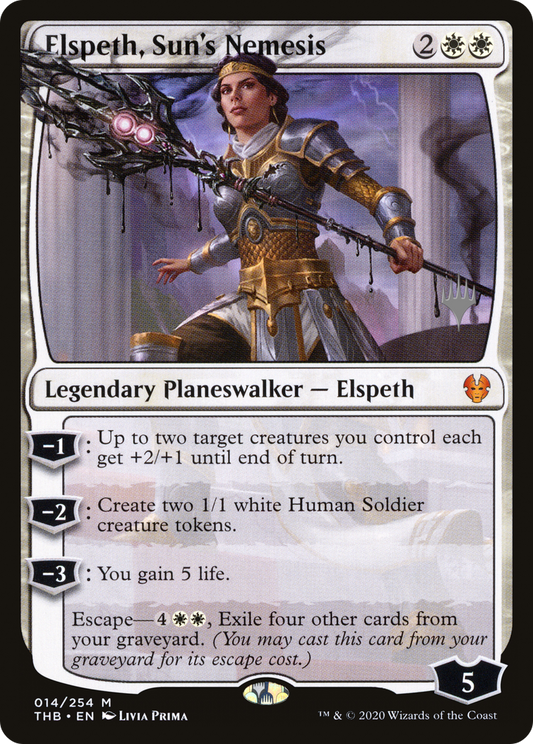 Elspeth, Sun's Nemesis (PPTHB-014) - Theros Beyond Death Promos Foil