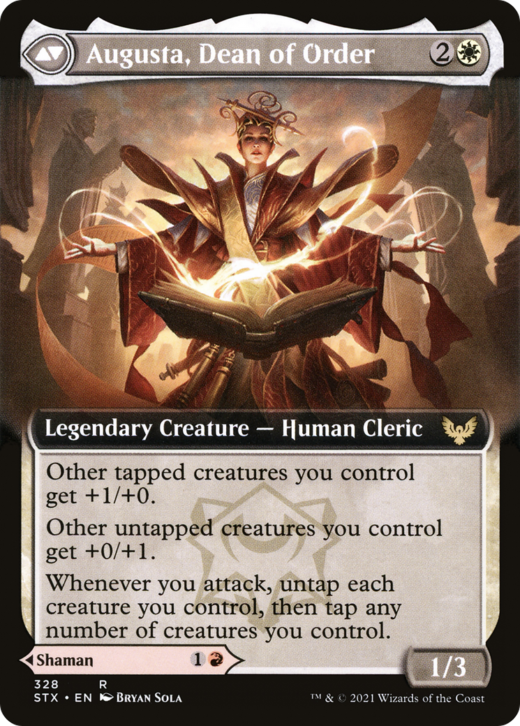Plargg, Dean of Chaos // Augusta, Dean of Order (STX-328) - Strixhaven: School of Mages: (Extended Art) Foil