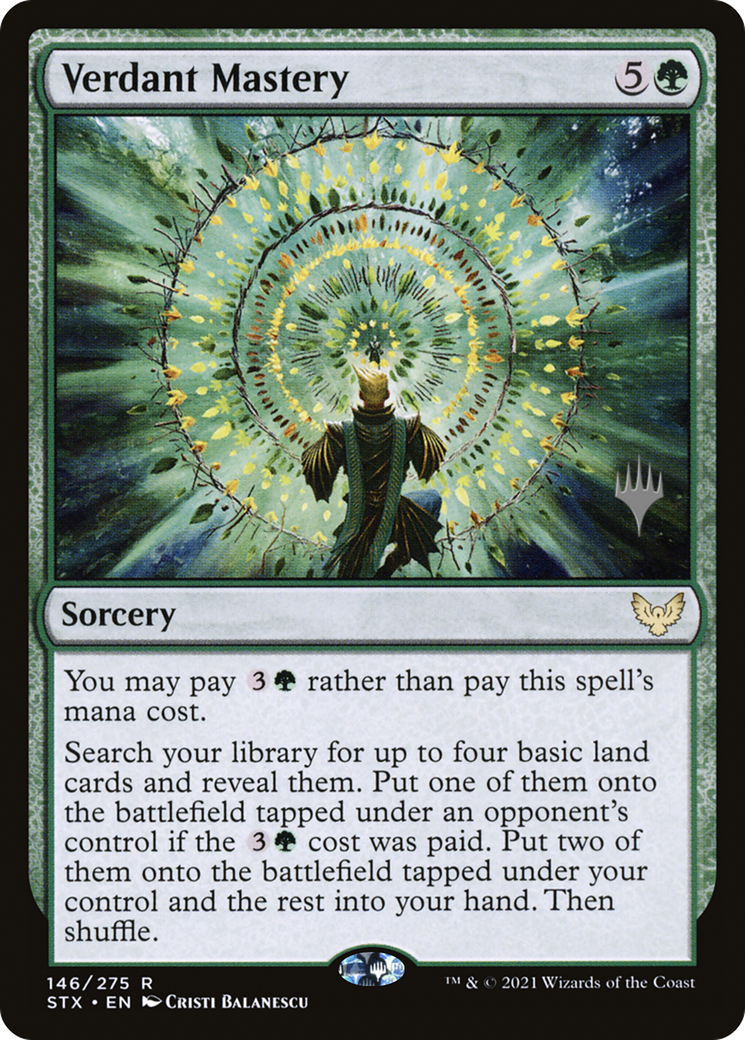 Verdant Mastery (PPSTX-146) - Strixhaven: School of Mages Promos Foil