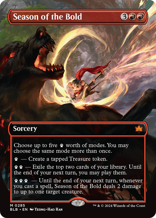 Season of the Bold (BLB-285) - Bloomburrow: (Showcase) (Borderless)