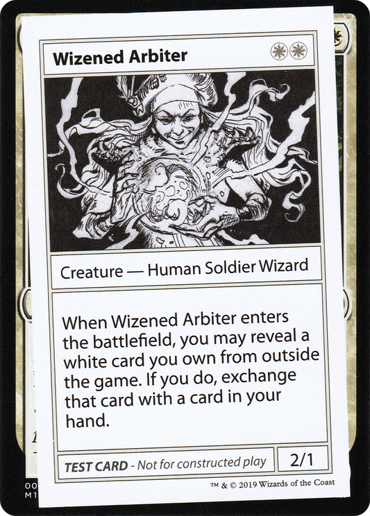 Wizened Arbiter (2021 Edition) [Mystery Booster Playtest Cards]