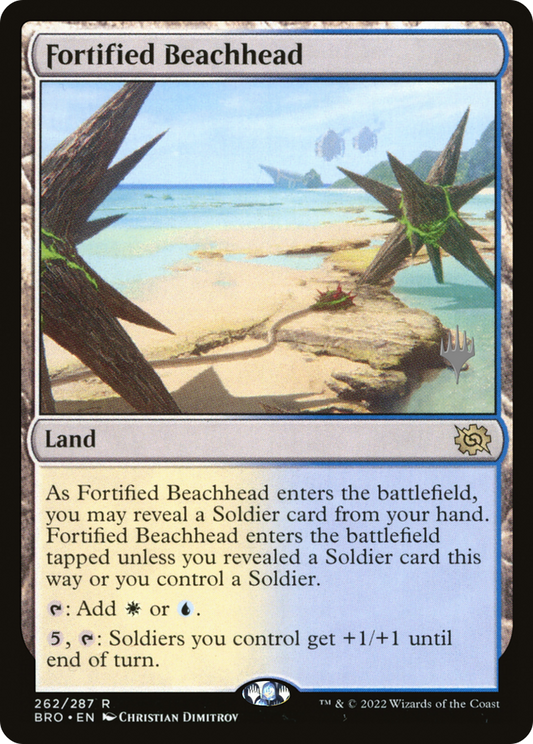 Fortified Beachhead (Promo Pack) [The Brothers' War Promos]