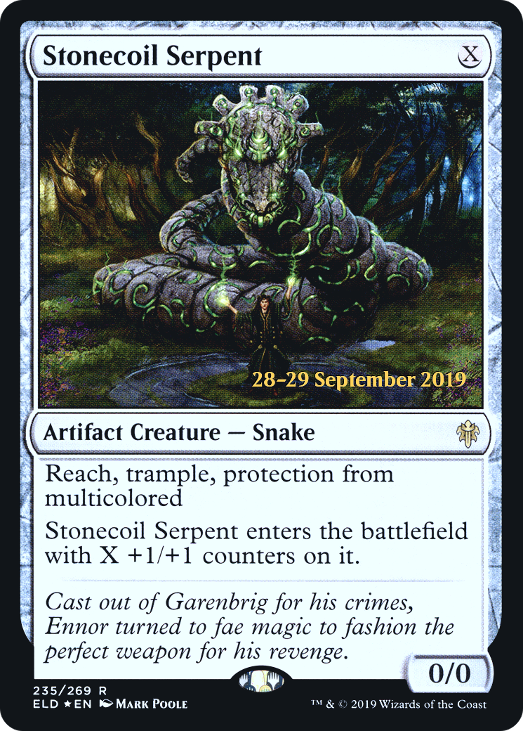 Stonecoil Serpent  [Throne of Eldraine Prerelease Promos]