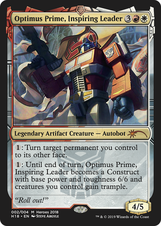 Optimus Prime, Inspiring Leader (2) [Unique and Miscellaneous Promos]