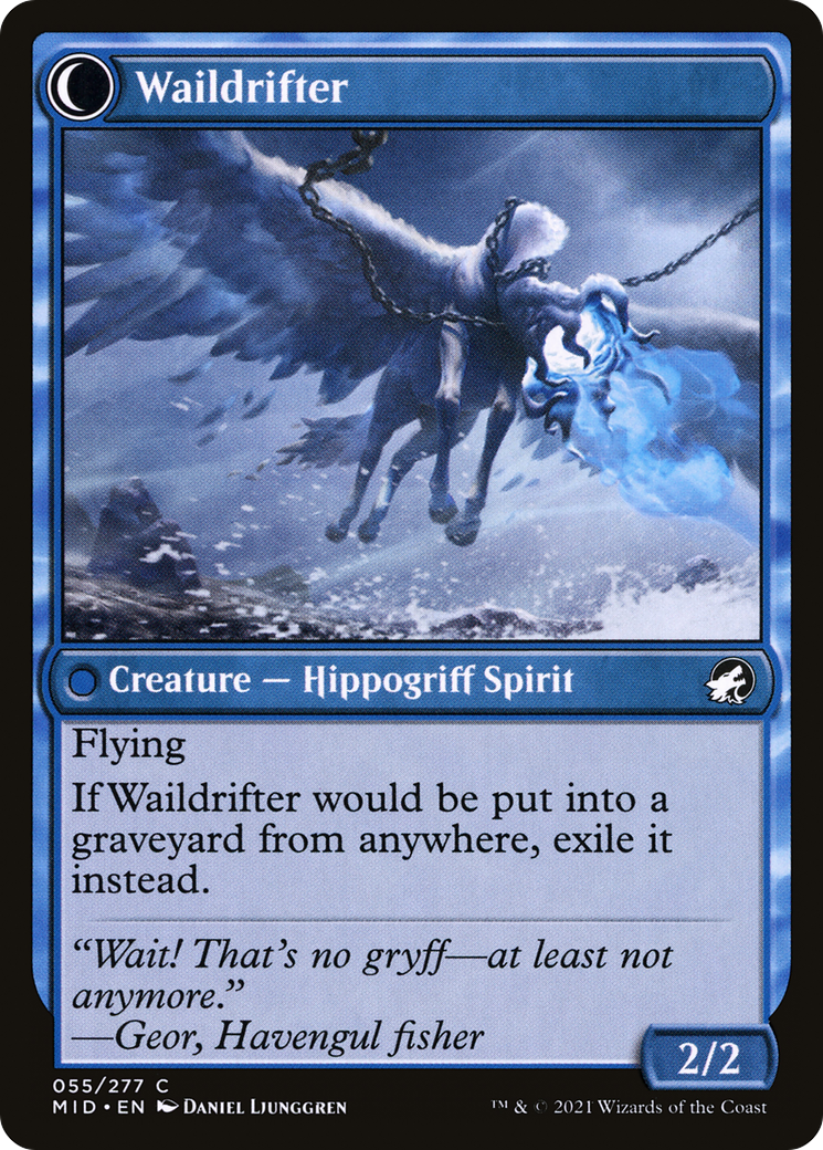 Galedrifter // Waildrifter (MID-055) - Innistrad: Midnight Hunt: (Double Faced Transform)