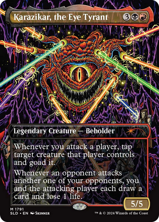 Karazikar, the Eye Tyrant (SLD-1791) - Secret Lair Drop (Borderless) Foil