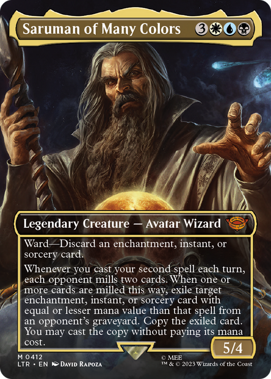Saruman of Many Colors (LTR-412) - The Lord of the Rings: Tales of Middle-earth (Borderless) Foil