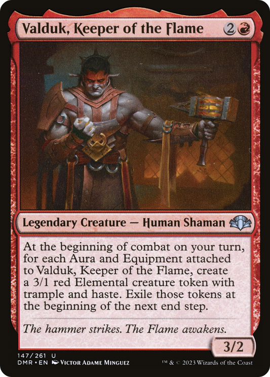 Valduk, Keeper of the Flame (DMR-147) - Dominaria Remastered Foil