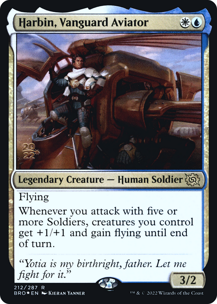 Harbin, Vanguard Aviator [The Brothers' War: Prerelease Promos]