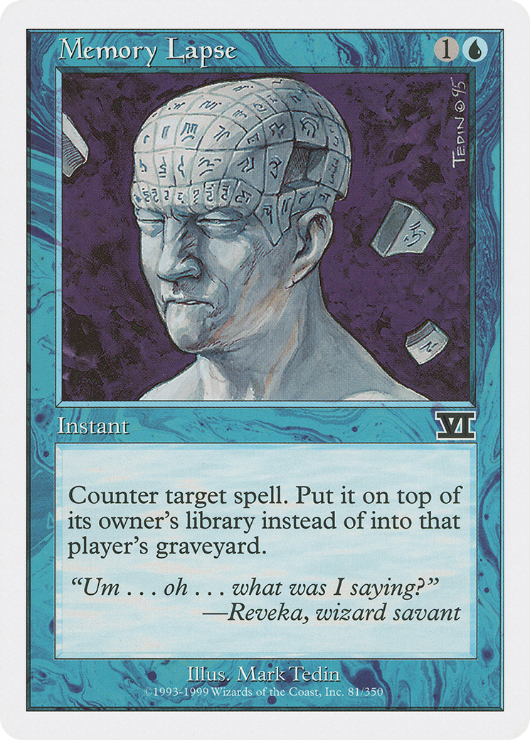 Memory Lapse [Classic Sixth Edition]