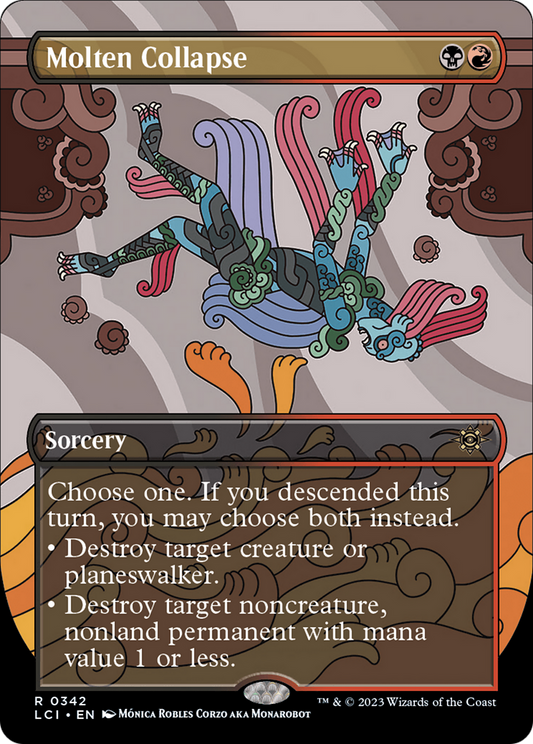 Molten Collapse (LCI-342) - The Lost Caverns of Ixalan (Borderless) Foil