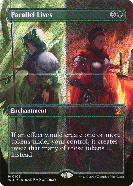 Parallel Lives (Anime Borderless) (Confetti Foil) [Wilds of Eldraine: Enchanting Tales]
