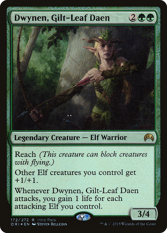 Dwynen, Gilt-Leaf Daen [Magic Origins Promos]