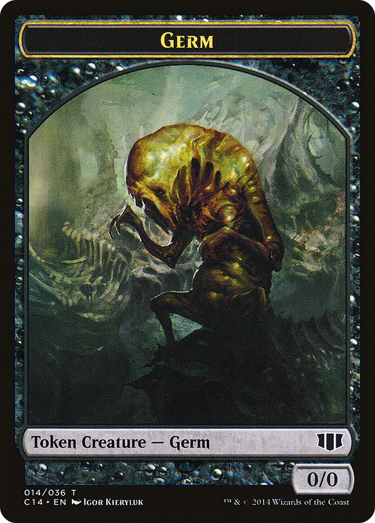Germ // Zombie (016/036) Double-sided Token [Commander 2014 Tokens]