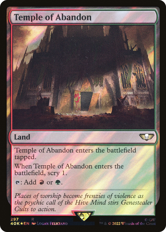Temple of Abandon (Surge Foil) [Universes Beyond: Warhammer 40,000]