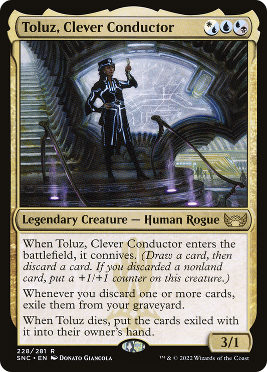 Toluz, Clever Conductor (SNC-228) - Streets of New Capenna Foil