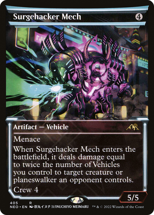 Surgehacker Mech (NEO-405) - Kamigawa: Neon Dynasty: (Showcase)