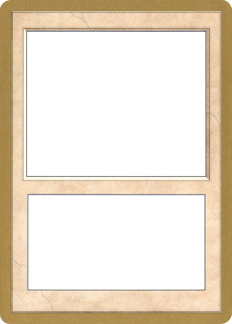 2002 World Championship Blank Card [World Championship Decks]