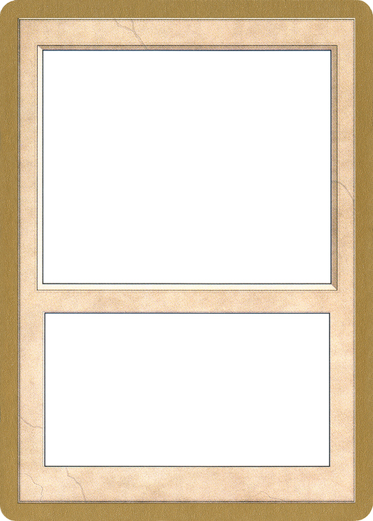 2002 World Championship Blank Card [World Championship Decks]