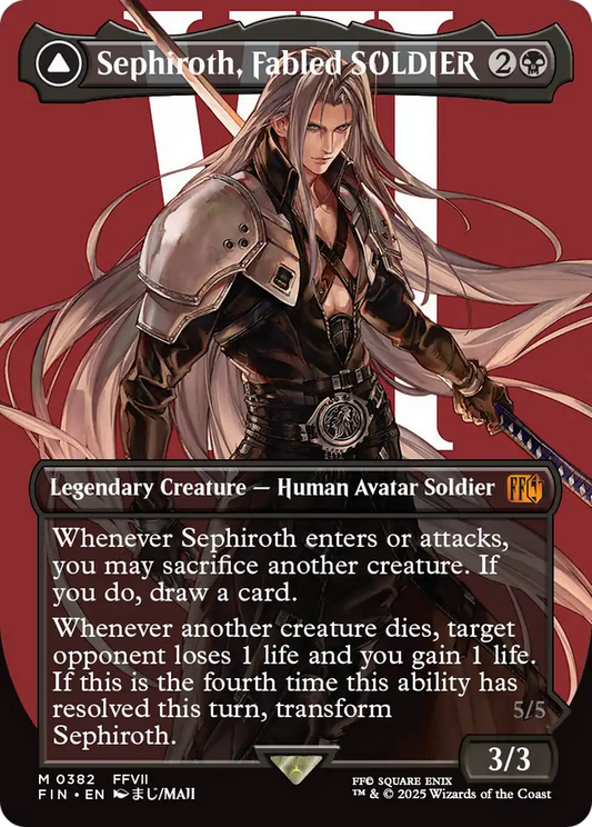 Sephiroth, Fabled SOLDIER (Borderless) (0382) (FIN-382) - FINAL FANTASY (Borderless)