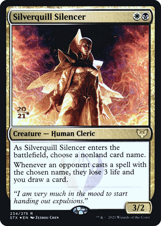 Silverquill Silencer [Strixhaven: School of Mages Prerelease Promos]