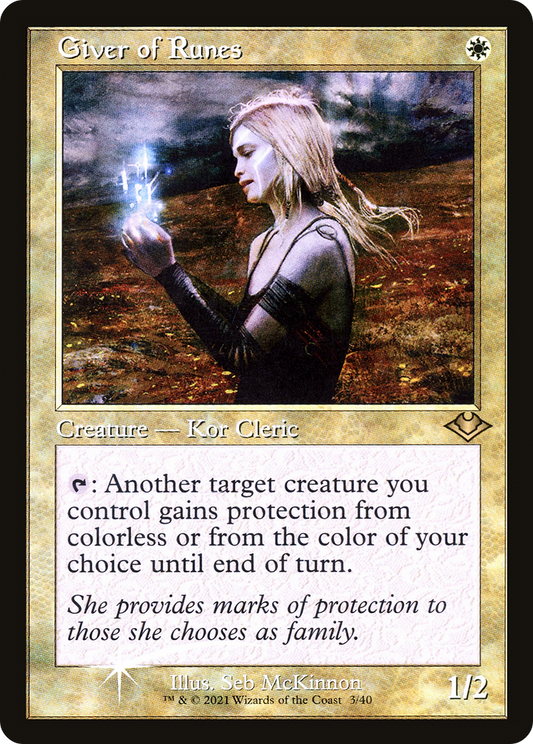 Giver of Runes (MH1-003) - Modern Horizons 1 Timeshifts Etched Foil