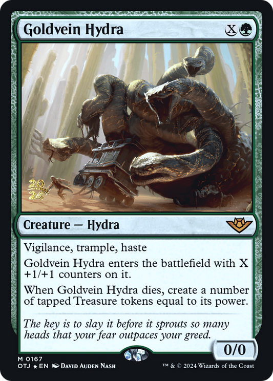 Goldvein Hydra [Outlaws of Thunder Junction Prerelease Promos]