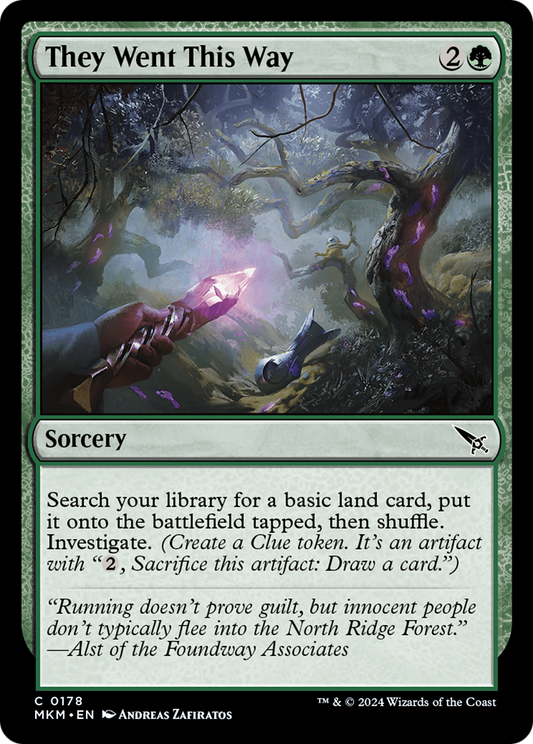 They Went This Way (MKM-178) - Murders at Karlov Manor Foil