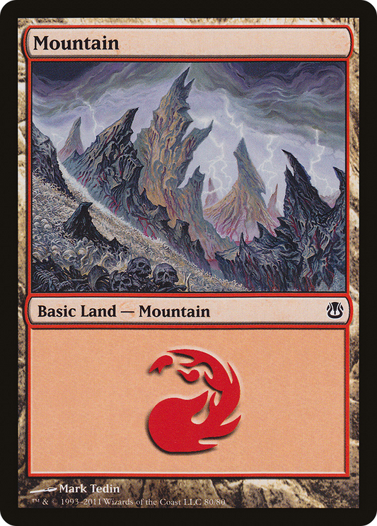 Mountain (80) [Duel Decks: Ajani vs. Nicol Bolas]
