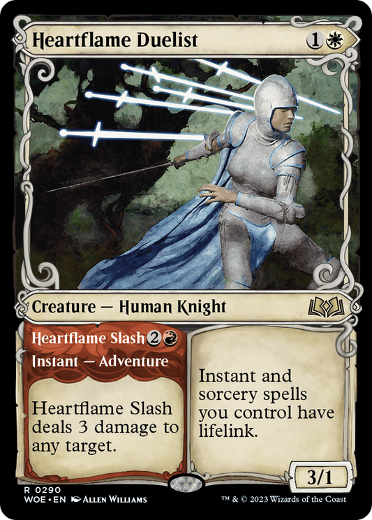 Heartflame Duelist // Heartflame Slash (WOE-290) - Wilds of Eldraine: (Showcase)