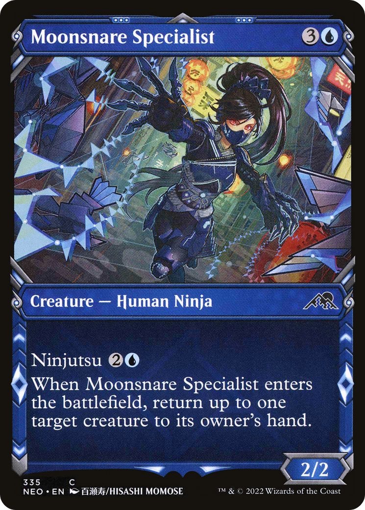Moonsnare Specialist (Showcase Ninja) [Kamigawa: Neon Dynasty]