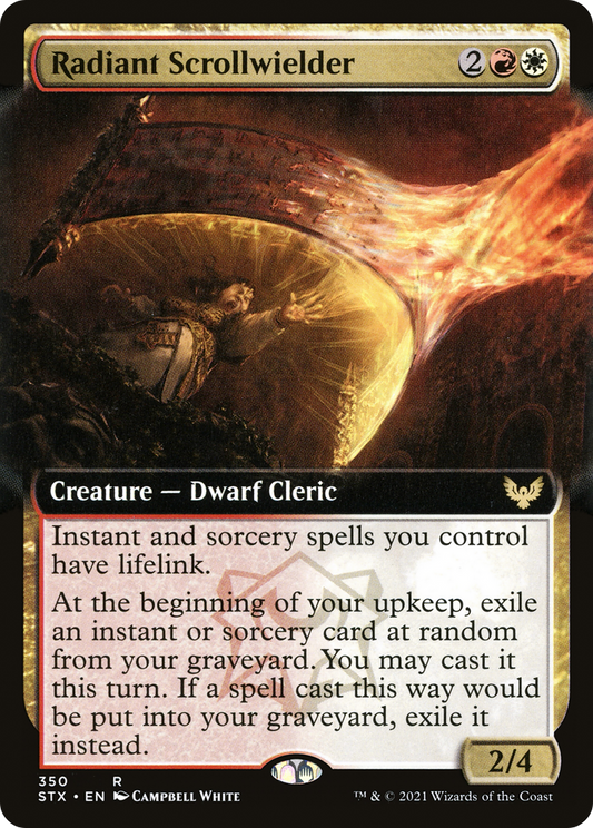 Radiant Scrollwielder (STX-350) - Strixhaven: School of Mages: (Extended Art) Foil