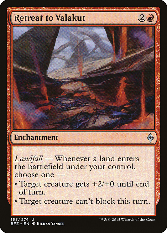 Retreat to Valakut [Battle for Zendikar]