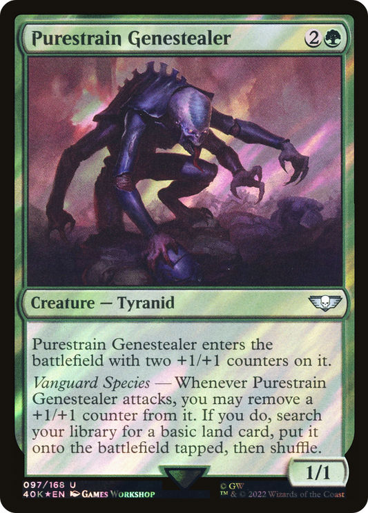 Purestrain Genestealer (Surge Foil) [Universes Beyond: Warhammer 40,000]