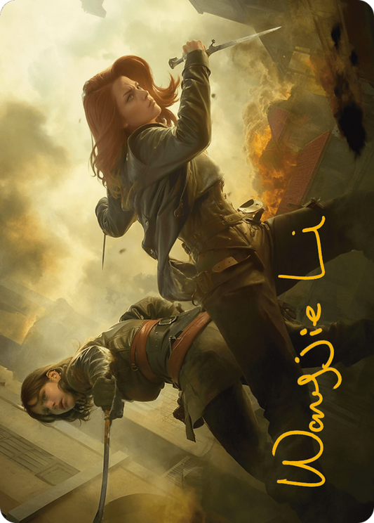 Mary Read and Anne Bonny Art Card (Gold-Stamped Signature) (ASACR-007) - Assassin's Creed Art Series (Borderless)