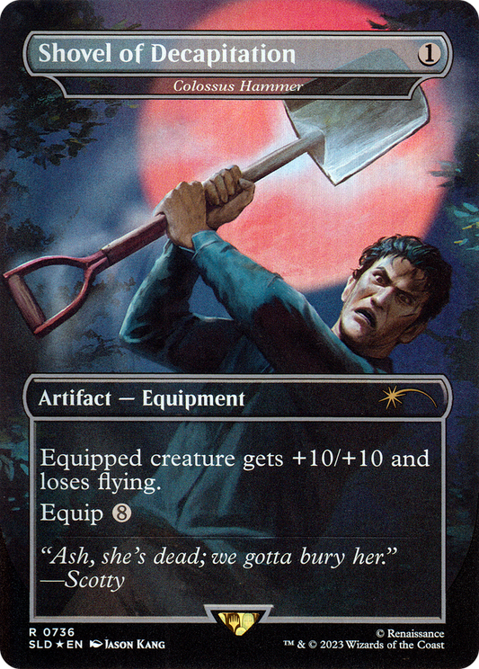 Colossus Hammer (SLD-736) - Secret Lair Drop / Shovel of Decapitation (Borderless)